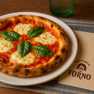 Um casal em um restaurante saboreando uma refeição e coquetéis em taças